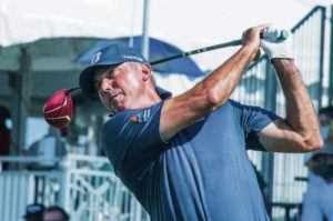 CRAIG T. KOJIMA / CKOJIMA@ STARADVERTISER.COM
                                Matt Kuchar hit his drive to open his round Saturday at the Sony Open. Kuchar was 11-for-11 in scrambling situations and managed to shoot 3-under 67.