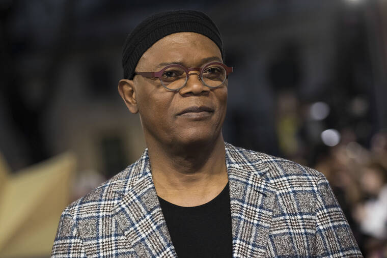 INVISION / AP
                                Actor Samuel L. Jackson appears at the premiere of the film “Captain Marvel” in London on Feb. 27, 2019.