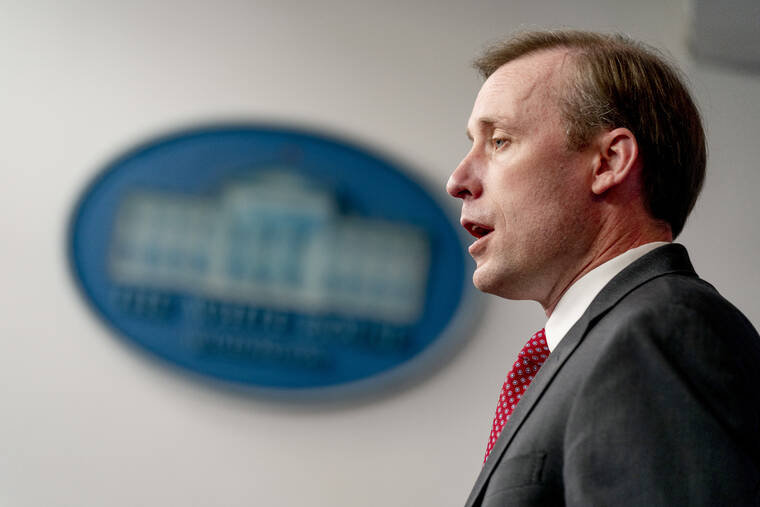 ASSOCIATED PRESS
                                White House national security adviser Jake Sullivan gives an update about the ongoing talks with Russia at a press briefing at the White House in Washington on Jan. 13.