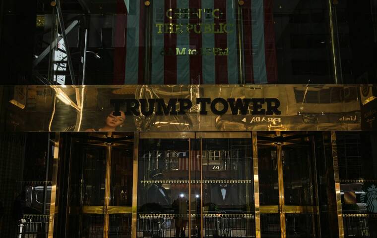 JOHN TAGGART/THE NEW YORK TIMES
                                The entrance to Trump Tower in Manhattan, seen in November 2020. Donald Trump’s longtime accounting firm abruptly cut ties with his family business last week amid ongoing criminal and civil investigations into whether Trump illegally inflated the value of his assets, court documents filed today show.