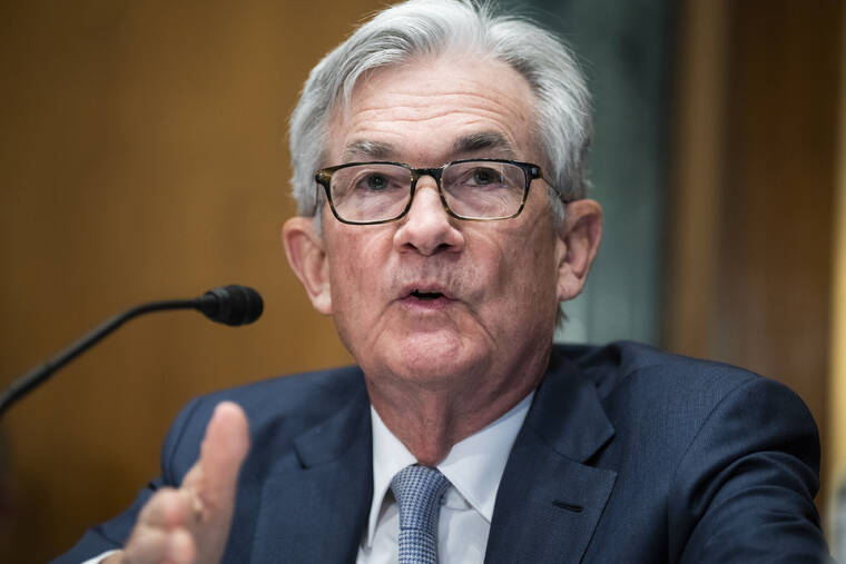TOM WILLIAMS, POOL VIA ASSOCIATED PRESS
                                Federal Reserve Chairman Jerome Powell testified before the Senate Banking Committee hearing, March 3, on Capitol Hill in Washington.
