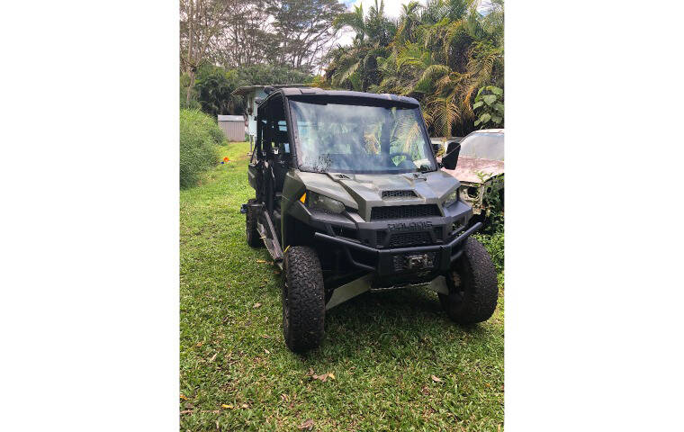 COURTESY DEPARTMENT OF LAND AND NATURAL RESOURCES
                                Four vehicles stolen from a Division of Forestry and Wildlife base yard in Hilo have been recovered.