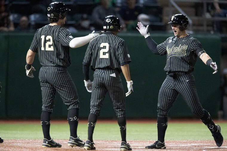 No. 5 Vanderbilt shows off its power to beat Hawaii to open