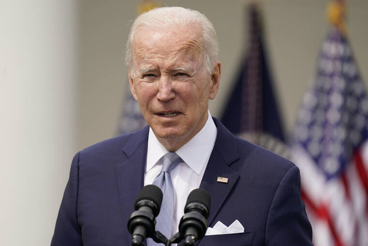 ASSOCIATED PRESS
                                President Joe Biden speaks in the Rose Garden of the White House in Washington to announce a final version of his administration’s ghost gun rule, which comes with the White House and the Justice Department under growing pressure to crack down on gun deaths.