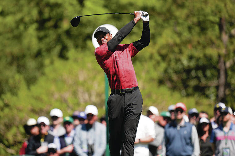 ASSOCIATED PRESS
                                Tiger Woods played in last week’s Masters Tournament in Augusta, Ga., just 14 months after a bad car accident that almost cost him a leg.