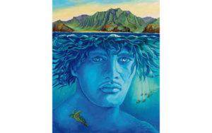COURTESY KIM MARKHAM
                                The coveted “Kanaloa” painting by Anna Fuernsteiner.