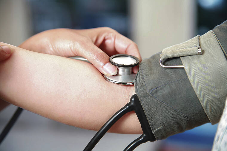 DREAMSTIME / TRIBUNE NEWS SERVICE
                                Controlling blood pressure can contribute to better heart health, according to Dr. Gosta Wamil, a cardio­logist at the Mayo Clinic in London.