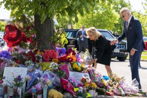 President Joe Biden, first lady honor victims at site of Buffalo shooting