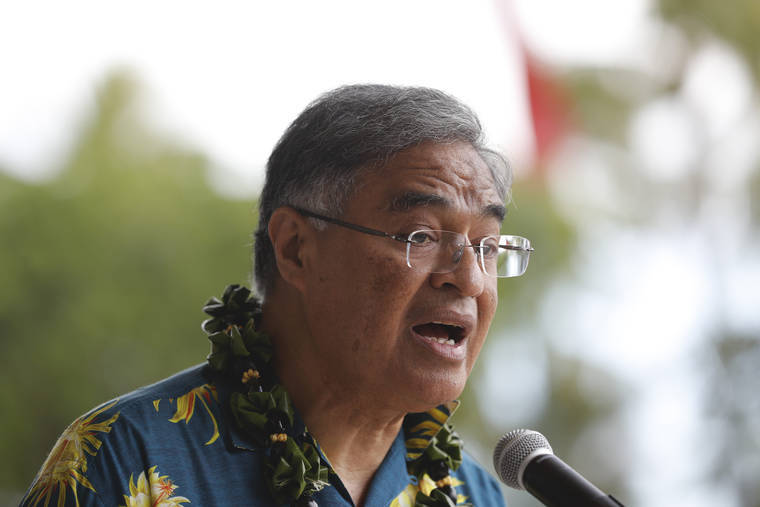 STAR-ADVERTISER / APRIL 2019
                                Former Honolulu Mayor Mufi Hannemann served as the master of ceremonies at an official dedication and blessing ceremony for the Hawaiian Music Walk of Fame in Waikiki.