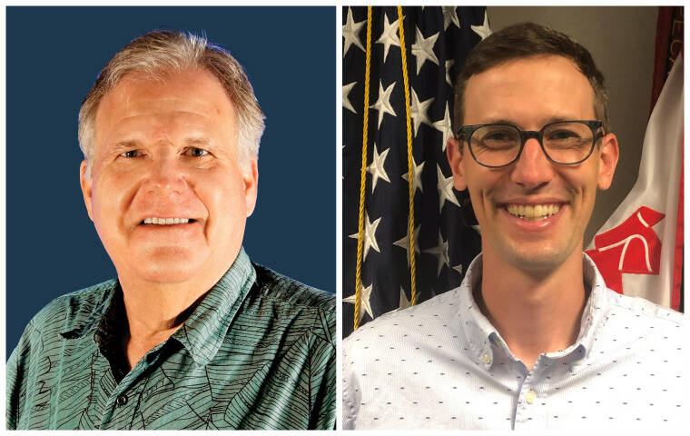 COURTESY PHOTOS Honolulu Department of Design and Construction Director Alex Kozlov, left, and Eric Merriman of the U.S. Army Corps of Engineers.