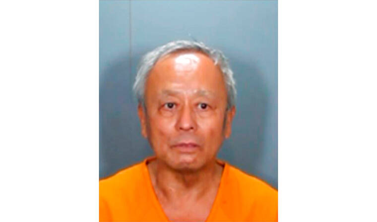 ORANGE COUNTY SHERIFF’S DEPARTMENT VIA AP / MAY 16
                                In this photo released by the Orange County Sheriff’s Department is David Chou. A gunman in a deadly attack at a Southern California church on Sunday, May 15, was a Chinese immigrant motivated by hate for Taiwanese people, authorities said. The suspect was identified as David Chou, 68, of Las Vegas. He has been booked on one count of murder and five counts of attempted murder and is being held on $1 million bail.