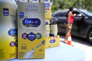 ASSOCIATED PRESS
                                Katherine Gibson-Haynes helps distribute infant formula during a baby formula drive Saturday in Houston. Parents seeking baby formula are running into bare supermarket and pharmacy shelves in part because of ongoing supply disruptions and a recent safety recall.