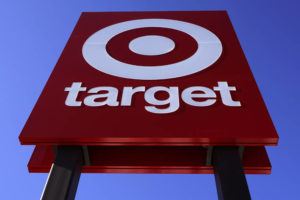 ASSOCIATED PRESS / FEB. 28
                                The bullseye logo on a sign outside a Target store is seen. Target’s first-quarter profit took a big hit from higher costs, despite strong sales growth. Target’s results Wednesday, May 18, reflect the pressure on retailers’ profits coming from surging inflation and persistent clogs in the supply chain.