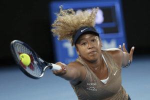 ASSOCIATED PRESS
                                Naomi Osaka of Japan played a forehand during their singles match against Andrea Petkovic of Germany at the Summer Set tennis tournament ahead of the Australian Open in Melbourne, Australia, Jan. 7. Osaka is a four-time Grand Slam champion who helped spark a conversation about athletes’ mental health when she pulled out of last year’s French Open before her second-round match and revealed that she has dealt with anxiety and depression.