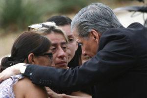 ASSOCIATED PRESS
                                The archbishop of San Antonio, Gustavo Garcia-Siller, comforts families outside the Civic Center following a deadly school shooting at Robb Elementary School in Uvalde, Texas, Tuesday.