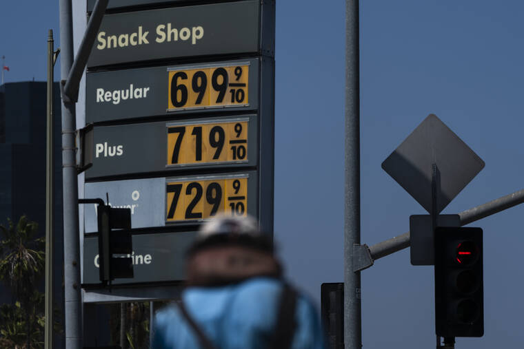 ASSOCIATED PRESS / MAY 24
                                High gas prices are shown in Los Angeles. To drive, or not to drive? This Memorial Day weekend, with surging gas prices that are redefining pain at the pump, that is the question for many Americans as a new COVID-19 surge also spreads across the country.