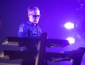 OWEN SWEENEY/INVISION/ASSOCIATED PRESS
                                Andy Fletcher of the band Depeche Mode performs in concert during their “Global Spirit Tour” at the Capital One Arena, in September 2017, in Washington, D.C. Fletcher, keyboardist for British synth-pop giants Depeche Mode for more than 40 years has died at age 60.