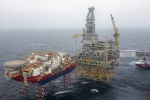 NTB SCANPIX VIA AP
                                Johan Sverdrup oil field off the North Sea is shown on Oct. 9, 2018.