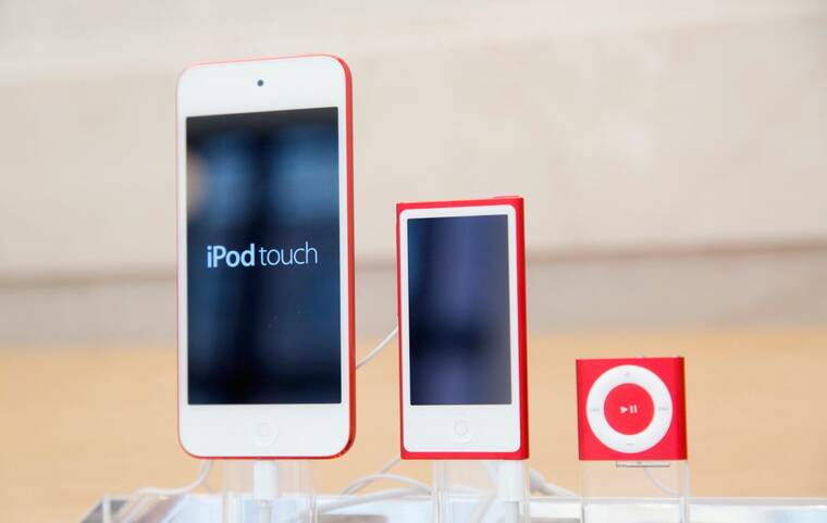 ASSOCIATED PRESS
                                From left, an iPod, iPod Nano and iPod Shuffle were displayed, in June 2015, at an Apple store in New York. The company discontinued sales of the iPod Nano and iPod Shuffle in July 2017. Apple Inc.’s iPod, a groundbreaking device that upended the music and electronics industries more than two decades ago, is no more.