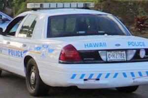 STAR-ADVERTISER
                                A Hawaii island police vehicle.