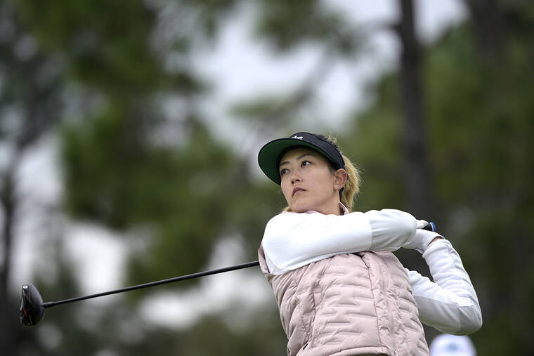 ASSOCIATED PRESS
                                Michelle Wie West tees off during the final round of the Tournament of Champions on Jan. 23 in Orlando, Fla.