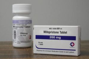 ASSOCIATED PRESS / 2021
                                Containers of the medication used to end an early pregnancy sit on a table inside a Planned Parenthood clinic in Fairview Heights, Ill. Women with unwanted pregnancies are increasingly considering getting abortion pills by mail.