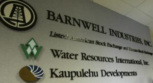 STAR-ADVERTISER
                                Barnwell Industries, in front of his offices in the heart of downtown Honolulu’s financial district.