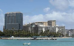 JAMM AQUINO / 2016
                                The Waikiki skyline of hotels, including Trump Tower at left, in Waikiki.