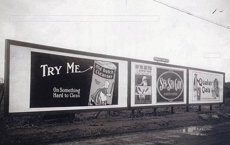 COURTESY THE OUTDOOR CIRCLE
                                Eradicating billboards was one of the earliest Outdoor Circle projects.