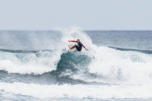 COURTESY MATT DUNBAR / WSL
                                Hawaii rookie Gabriela Bryan received excellent ride scores and took second place in WSL’s Margarete River, Australia championship tour event May 4.
