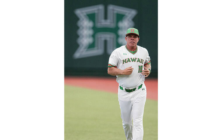 GEORGE F. LEE / MARCH 4
                                Rainbow Warriors baseball coach Rich Hill on the field at Les Murakami Stadium before a game against the Vanderbilt University Commodores.