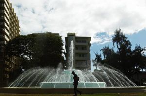 JAMM AQUINO/ 2015
                                Honolulu County’s Department of Parks and Recreation has adjusted Dillingham Fountain and others to save water, as the Board of Water Supply has asked all Oahu customers to do amid the Red Hill water crisis.