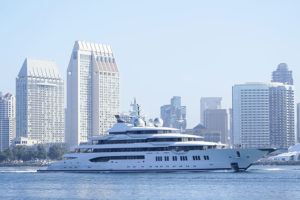 Seized $325M Russian superyacht arrives in San Diego after Hawaii stop