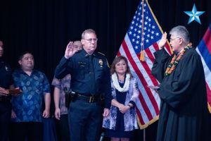 Honolulu Police Chief Arthur ‘Joe’ Logan, 2 deputy chiefs sworn in during public ceremony
