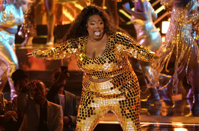 ASSOCIATED PRESS / JUNE 26
                                Lizzo performs “About Damn Time” at the BET Awards at the Microsoft Theater in Los Angeles.