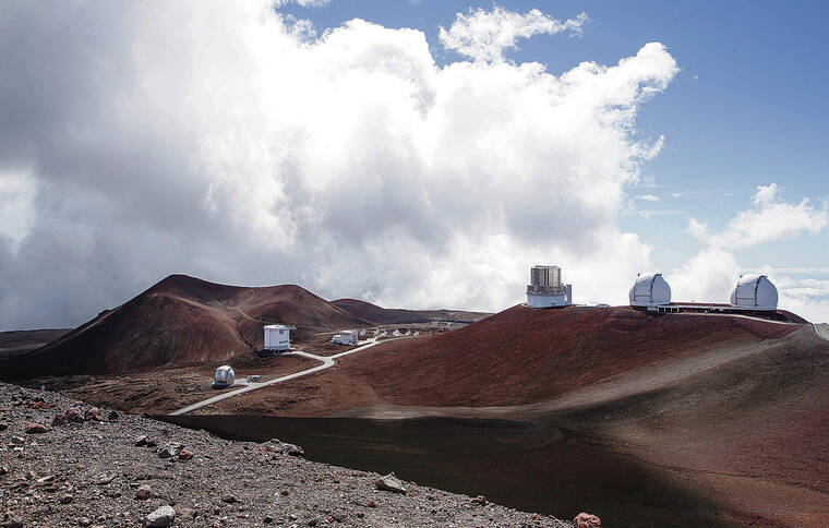 CINDY ELLEN RUSSELL / 2019
                                The summit of Mauna Kea is studded with telescopes.