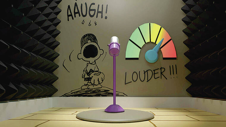 COURTESY KILBURN LIVE
                                Guests can step up to the mic to see how loud they can shout Charlie Brown’s famous “Aaaaugh!”