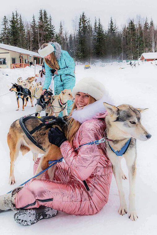 DOUGLAS PEEBLES / SPECIAL TO THE STAR-ADVERTISER
                                Guests at the 115-year-old Chena Hot Springs Resort can participate in dog sledding.