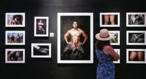 CINDY ELLEN RUSSELL / CRUSSELL@STARADVERTISER.COM
                                “Tatau: Marks of Polynesia” at Bishop Museum features the art, history and cultural significance of Samoan tattoos through a series of photographs by John Agcaoili. Pictured is the tattoo artwork of Su’a Sulu’ape Paulo III.