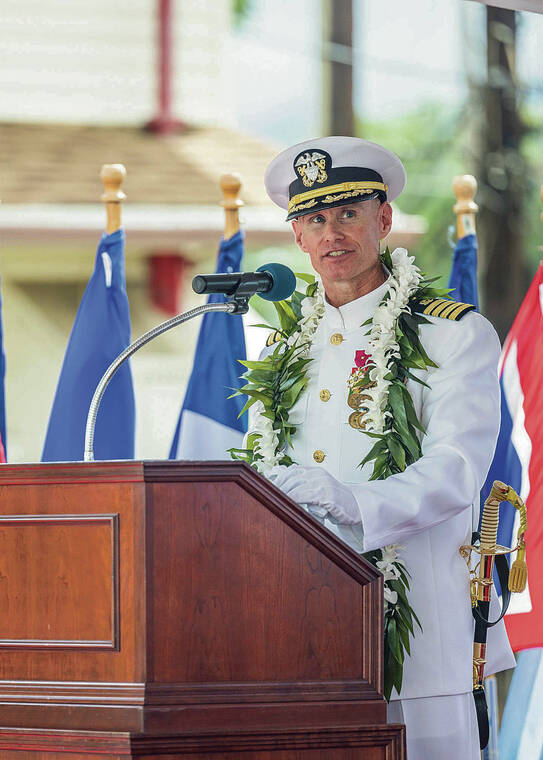 COURTESY U.S. NAVY 
                                Capt. James Meyer, commanding officer, Navy Facilities Engineering Systems Command Hawaii, also will step down. He will serve as lead officer in supporting Naval Facilities Engineering Command’s defueling of the underground Red Hill storage facility.