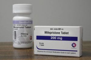 ASSOCIATED PRESS / 2021
                                Containers of the medication used to end an early pregnancy sit on a table inside a Planned Parenthood clinic in Fairview Heights, Ill.