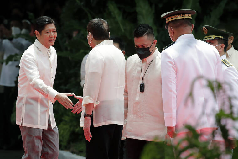 Dictator’s son Marcos Jr. takes oath as Philippine president