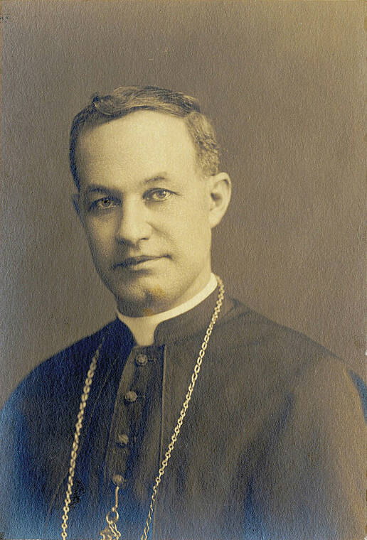 COURTESY CATHOLIC DIOCESE OF HONOLULU
                                <strong>Stephen Alencastre: </strong>
                                <em>He was the Catholic bishop for Hawaii from 1924 to 1940. Many of the streets in St. Louis Heights are named for teachers at Saint Louis School, biblical characters or local Catholic dignitaries. </em>