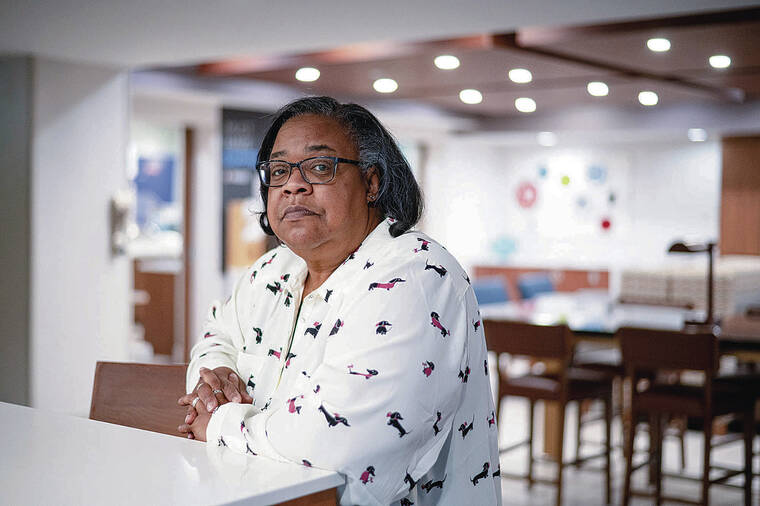 NEW YORK TIMES
                                At top, Kim Williams, 62, lost her job early in the pandemic but has recently gone back to work. “If I could’ve left at 62, I would’ve left at 62, but I can’t,” she said.
