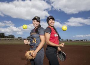 CINDY ELLEN RUSSELL / CRUSSELL@STARADVERTISER.COM
                                Players of the Year Jenna Sniffen, left, and Ailana Agbayani.