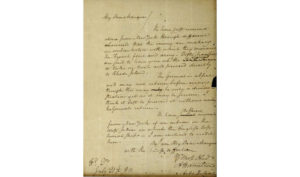 U.S. ATTORNEY’S OFFICE VIA AP / 2019
                                A 1780 letter from Alexander Hamilton to the Marquis de Lafayette, that was stolen from the Massachusetts Archives decades ago. The letter, which was returned to the state, will be put on public display at the Commonwealth Museum on July 4, for the first time since it was returned after a lengthy court battle.