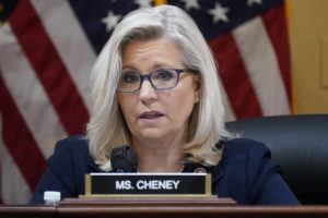 ASSOCIATED PRESS
                                Vice Chair Liz Cheney, R-Wyo., speaks as the House select committee investigating the Jan. 6 attack on the U.S. Capitol holds a hearing at the Capitol in Washington, June 28.