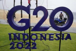 ASSOCIATED PRESS
                                A police officer prepares an ATV for patrol ahead of the G20 Foreign Ministers’ Meeting in Nusa Dua, Bali, Indonesia.