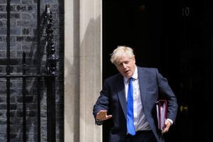 ASSOCIATED PRESS
                                British Prime Minister Boris Johnson leaves 10 Downing Street in London Wednesday.