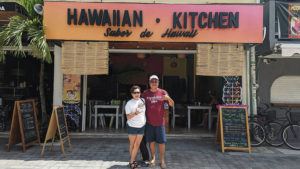 While traveling in April, Darlene Ferreira and Jed Miyazaki of Aiea discovered they could get their fix of Spam musubi, loco moco and kalua pig at the Hawaiian Kitchen restaurant in Playa Del Carmen, Mexico.
